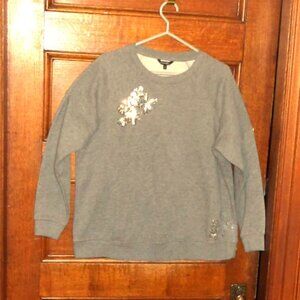 *** TOP *** Sequined Designed Right Shoulder & Left Hip